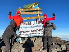 7 Days/ 6 Nights Tanzania Mt Kilimanjaro trek, lemosho route